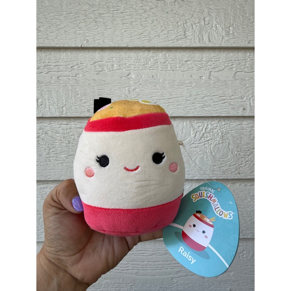 Squishmallows Raisy The‎ Ramen Bowl Plush Stuffed Animal Kids Collectible